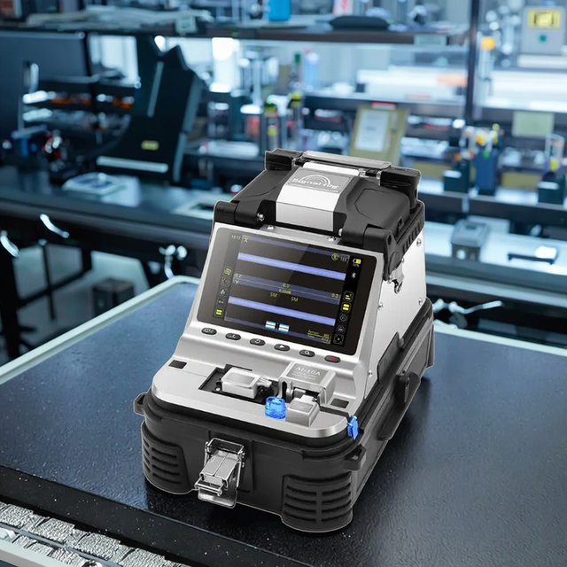 KEXINT Ai-20 Mini Fusion Splicer Signal Fire Fiber Optic Splicer Machine with RJ45 Connector Type for FTTX Use 3-Year Warranty