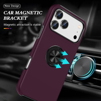 Étui de téléphone antichoc avec support magnétique pour iPhone 18 Pro, accessoires mobiles pour support de voiture compatible iPhone 17 16 15 14 13 Pro
