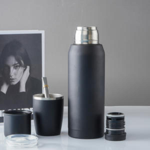 Ensemble de gobelets Yerba Mate personnalisés d'Argentine 1000ml Conteneur thermos 8oz <span class=keywords><strong>Gourde</strong></span> en acier inoxydable Bombilla Kits de <span class=keywords><strong>paille</strong></span> Voyage moderne - Product Image 5