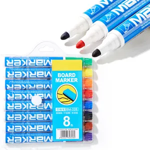Color Markers Pen Set Custom Logo Dry Erase Non Toxic Office School Multicolor Cheap Price White Board Color Marker Pen Set