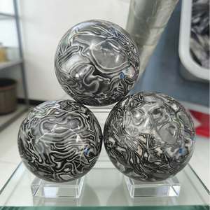 Vente en gros CrystalHola – Sphère d'agate noire bohème de haute qualité, polie, 5-7 cm, tendance mode, décoration d'intérieur unique, pour les fêtes, 1 pièce - Product Image 2