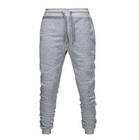 Pantalon de jogging sport fitness pour homme grande taille avec logo personnalisé, style long, décontracté, pour la gym