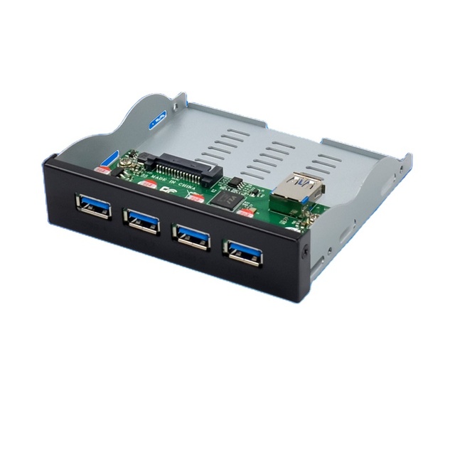 3.25in Internal Front Panel Expansion USB 3.1 Four-Port 10Gbps Type-A Hub for Desktop PC