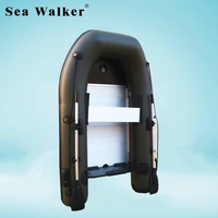 Bateau pneumatique Seawalker certifié CE de haute qualité, 2,3 m, avec plancher en aluminium, pagaies et rames