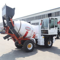 Petite bétonnière mobile auto-alimentée, type agitateur à béton, bétonnière auto-chargeuse à vendre
