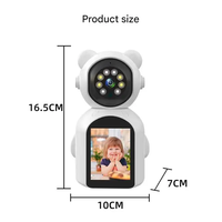 Cámara de Seguridad con Forma de Oso, Directo de Fábrica, Cámara de Visión Nocturna IR HD 1080P, Audio Bidireccional, Control Remoto por Aplicación Móvil
