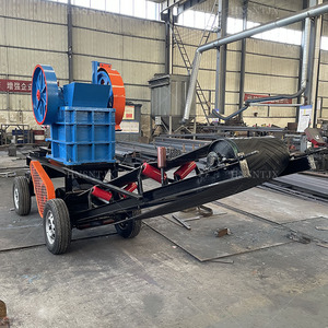 Concasseur à mâchoires mobile diesel PE220x350 avec convoyeur pour zones sans électricité. Concasseur à mâchoires, concasseur à mâchoires domestique - Product Image 2