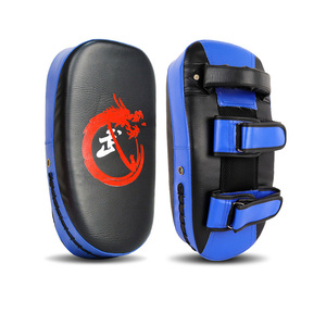 Chất Lượng Cao Biểu Tượng Tùy Chỉnh Võ Thuật Đá Lá Chắn Bán Buôn Taekwondo Cong Chân Mục Tiêu MMA Thái Đấm Pad Làm PU Chất Liệu - Product Image 2