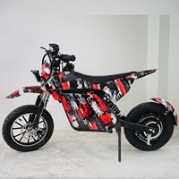 Mini moto électrique tout-terrain avec moteur arrière sans balais de 500W, cadre en aluminium, pour les enfants, pour la conduite dans la cour