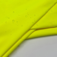 Autorización de marca 2025 nuevo estilo 100% tela de poliéster 300gsm tejido naranja combinado Softshell tela para chaqueta al aire libre