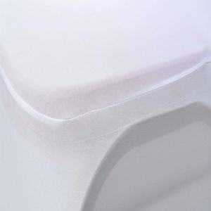 Áo phủ ghế cưới và tiệc chất liệu spandex trắng, giá rẻ, co giãn, bền - Product Image 4