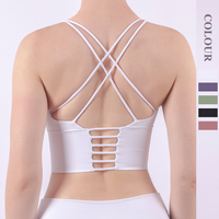 Soutien-gorge de yoga respirant et sans couture de haute qualité soutien-gorge de sport dos nu de fitness léger commande minimum 3 pièces en gros
