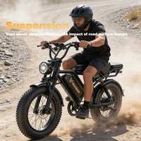 Bicicleta Eléctrica de 48V 20Ah con Neumáticos Anchos, 250W, Modelo HEADEER BK20, Disponible en Almacén de la UE