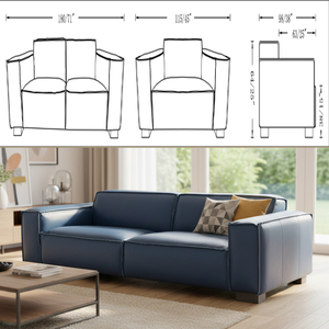 Canapé d'angle modulaire surdimensionné <span class=keywords><strong>Evergo</strong></span> 1+2+3, ensemble de canapés sectionnels en cuir de luxe moderne - Product Image 4