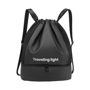 Customized Logo Durable Waterproof Polyester Drawstring Bag Unisex for Daily Use and Gym Outdoor RTS Bulk Mixed Order - Product Image 2