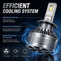 Ampoule de phare LED H1 super lumineuse 130W 12500LM 12V en aluminium argenté IP65, ajustement universel pour la plupart des voitures, commandes en gros pour l'exportation
