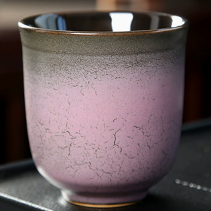 แก้วกาแฟเซรามิก 200 มล. แบบขายส่ง สไตล์ญี่ปุ่นย้อนยุค ไม่มีหูจับ เคลือบสีไล่ระดับ สำหรับร้านกาแฟ ร้านอาหาร และอุปกรณ์เสิร์ฟ - Product Image 6