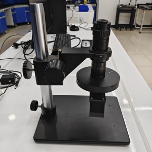Support de microscope stéréoscopique <span class=keywords><strong>3D</strong></span> SANQTID avec mise au point manuelle, support en aluminium et acier, modèles éducatifs - Product Image 6