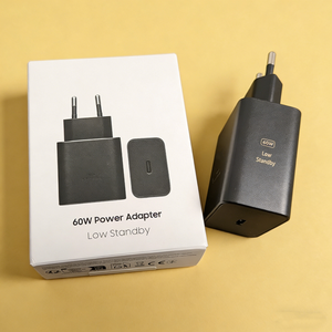 Cargador USB C de Precio de Fábrica, Bloque de Carga Tipo C, Enchufe Cúbico, Bajo Consumo en Espera, Adaptador de Corriente de 60W para Samsung Galaxy S26 Ultra S26+ - Product Image 2