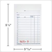 Carnet de Ventes Autocopiant 8,5x14,3 cm, 2 Feuilles, Lot de 10 Paquets de 500 Sets Numérotés Consécutivement, Bloc de Reçus Duplicata à Usage Général
