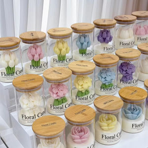 Vela Artesanal LANJO en Frasco de Vidrio con Aroma a Vainilla, Cera de Soya Ecológica, Regalo Original para San Valentín, Navidad y Año Nuevo, MOQ Bajo - Product Image 5