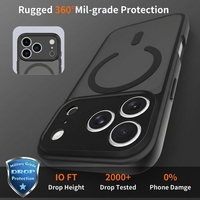 Coque de téléphone magnétique mate de luxe à toucher soyeux, compatible aimant, antidérapante, design minimaliste, protection premium pour iPhone 17 Pro Max