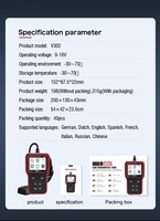 Herramienta de Diagnóstico Automotriz V302, Escáner OBD2 Universal Multifuncional