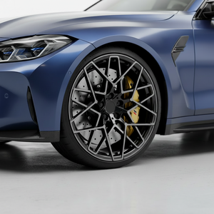 Rines de Aluminio Forjado de 18-22 Pulgadas, Diseño de Estrella M8, para Autos de Carreras, con Acabado Pulido, ET de 25-40 mm - Product Image 1