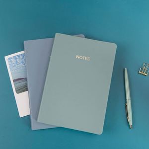Agenda de poche en cuir PU souple de haute qualité, personnalisé, reliure thermique, marque personnalisée, facile à écrire, cadeau pour filles - Product Image 3