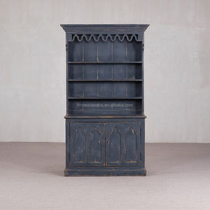 Estantería Vertical de Madera de Pino Maciza de Estilo Vintage, Ecológica, con Estantes Ajustables, para el Hogar, Oficina, Escuela, Sala de Estar - Product Image 3