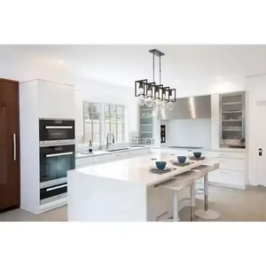 Household Furniture Factory Direct <b>White</b> Lacquer Kitchen Cabinet - Product Image 3