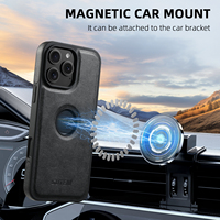 Coque de téléphone SUTENI pour iPhone 18 Pro Max, chargement sans fil, aimant, texture lisse, cuir synthétique de luxe, compatible avec les modèles 17, 16 Plus, 15, 14, 13, 12