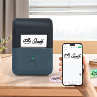 Imprimante d'étiquettes thermique portable HZTZ en gros, mini, 203 dpi, noir et blanc, pour batterie 1200 mAh, papier 58 mm