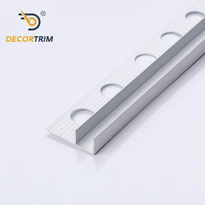 DECORTRIM Embellecedor de azulejo de aleación de <span class=keywords><strong>aluminio</strong></span> de esquina de Metal en forma de F de fábrica personalizado para decoración de interiores de cocina - Product Image 2