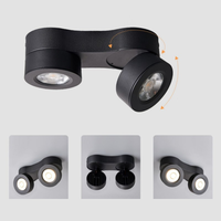 Projecteur LED moderne ultra-mince monté en surface réglable à 180 angle de faisceau pliant rotatif pour l'éclairage du salon