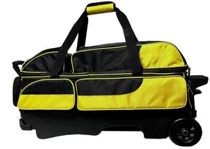 New Design Triple Roller <b>Bowling</b> Bag 3 Ball Roller <b>Bowling</b> Bag with Extra Large Shoe Compartment Rolling 3 Ball <b>Bowling</b> Bag - Product Image 2