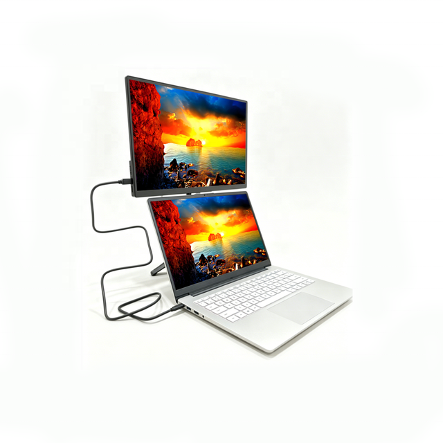 16" 1200P FHD Dual Laptop Monitor Extender Magnetic Stand USB-C Plug Play Second Screen for Mac Gaming