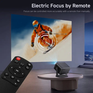 Proyector de vídeo portátil con enfoque automático y corrección trapezoidal Android 11 BT5.2, 900 P, 120 lúmenes, 4K, 1080 pulgadas, venta al por mayor, PRO, 2017 - Product Image 5