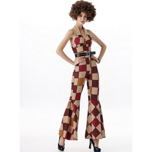 Nouveauté Costume de danse disco <span class=keywords><strong>pour</strong></span> couples Costume de loisirs <span class=keywords><strong>pour</strong></span> adultes <span class=keywords><strong>Déguisement</strong></span> années 70 avec ceinture Caractéristiques Leggings <span class=keywords><strong>pour</strong></span> fête d'Halloween - Product Image 6