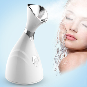 Promotion Steam Inhaler Sauna Stand Lamp Spa Streamer Face Black Professional Portable Nano Ionic Vapor Steamer Facial