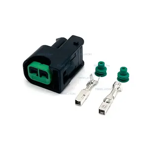 2 Pin Female Waterproof Plastic Cable Car Electrical Housing Plug Auto Wire Connector HP6181-0512