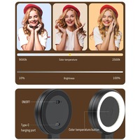 Selfie magnétique Led Phone-ring-light Private Label Portable Phone Ring Light pour plusieurs téléphones