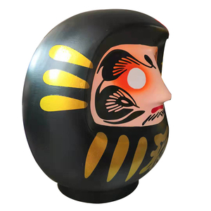 Muñecos Daruma Japoneses Negros para un Feng Shui Saludable, Muñeco Daruma para la Buena Fortuna, Regalo para Amigos de Negocios, Decoración del Hogar - Product Image 3