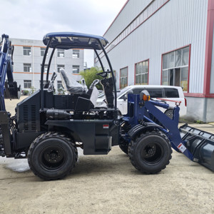 Chargeur rétrocaveuse économique à quatre roues motrices pour l'aménagement paysager et agricole Chargeur occupé à deux extrémités - Product Image 5