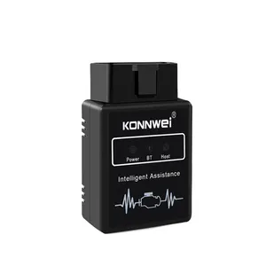 KONNWEI Merek KW912 Pemindai Mobil ELM327 OBD2 Pemindai Mobil Bluetooth 3.0 Alat Diagnostik Mobil Pemindai OBD 2