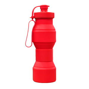 Bouteille d'eau en silicone pliable en gros tasse de sport portable réutilisable logo personnalisé créatif pliant voyage camping cadeau alimentaire - Product Image 6