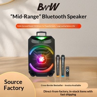 Haut-parleur Bluetooth portable 15 pouces pour extérieur, en gros, avec subwoofer haute puissance et volume sonore élevé, pour audio domestique sans fil