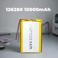 126280 3.85V 10000mAh Li-Po Polymer Lithium Ion Soft Pack Cell Baterai NMC Kapasitas Tinggi 500 Siklus -20C hingga 60C