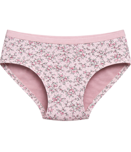 Braguitas de Cintura Media para Mujer, Estampado Floral Rosa, Cintura Elástica Exterior, Algodón Suave, Cómodas, Transpirables, para Uso Diario - Product Image 2