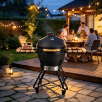 Barbecue Kamado en céramique XXL 24 pouces, directement de l'usine KIMSTONE, barbecue au charbon de bois de haute qualité pour jardin, cour, terrasse